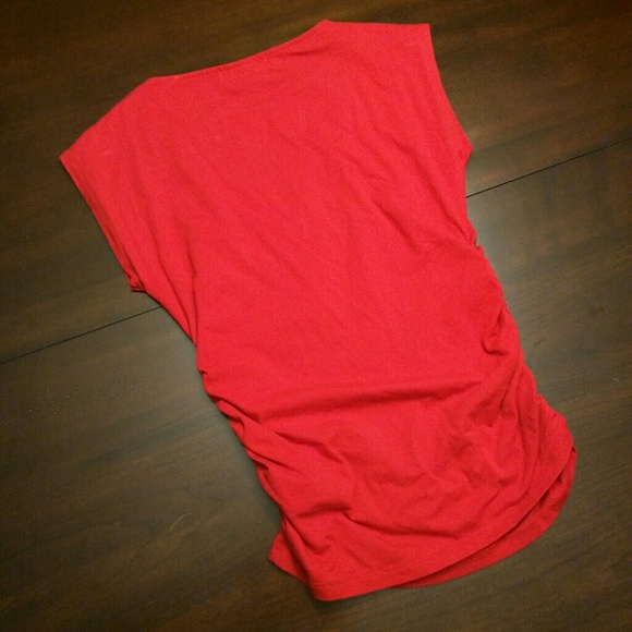 Michael Kors top w/ silver zipper on shoulders - Picture 2 of 4